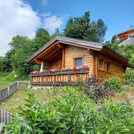Das Paradieschen Edlitz - Stilvolles Blockhaus Mit Kamin Luaran gambar