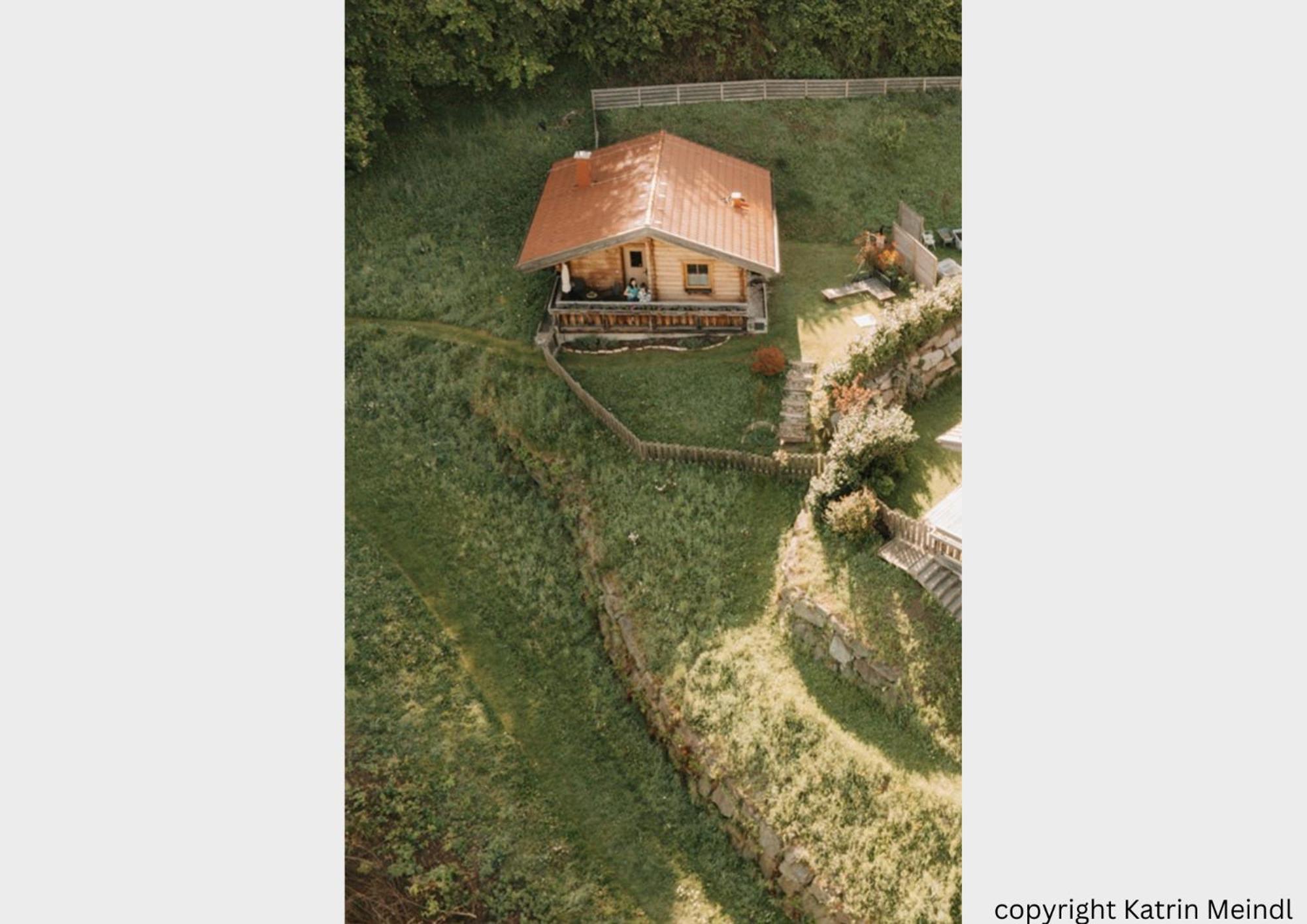 Das Paradieschen Edlitz - Stilvolles Blockhaus Mit Kamin Luaran gambar